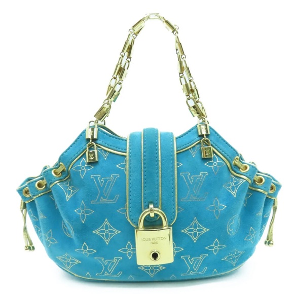 Louis Vuitton Handbags - ❤️❤️SOLD❤️❤️ Vuitton Limited Edition Lock Evening Suede Blue